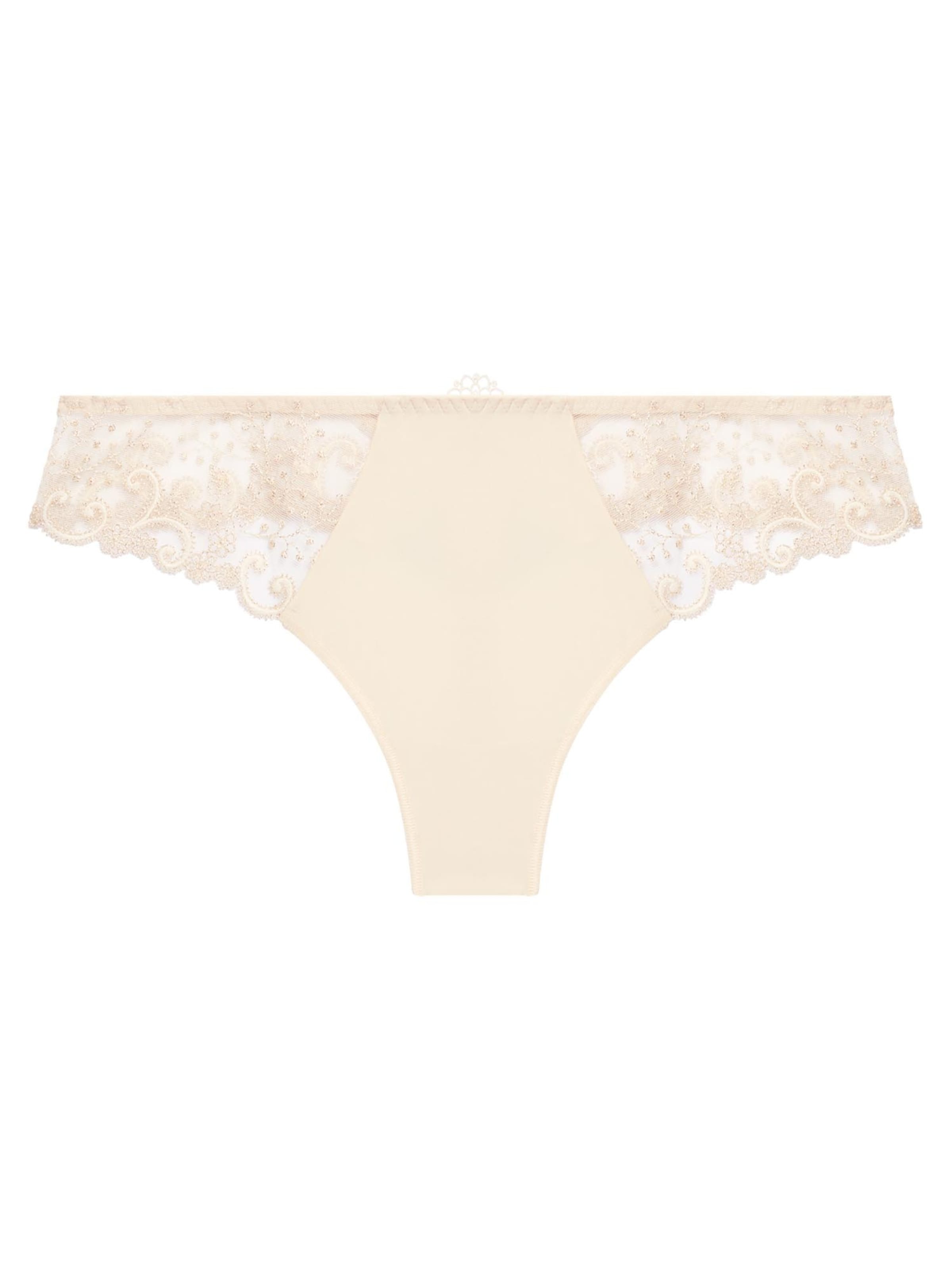 Simone Perele Thong 'Délice' in Beige: front