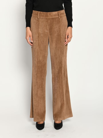 White Label by RoFa Flared Pants in Brown