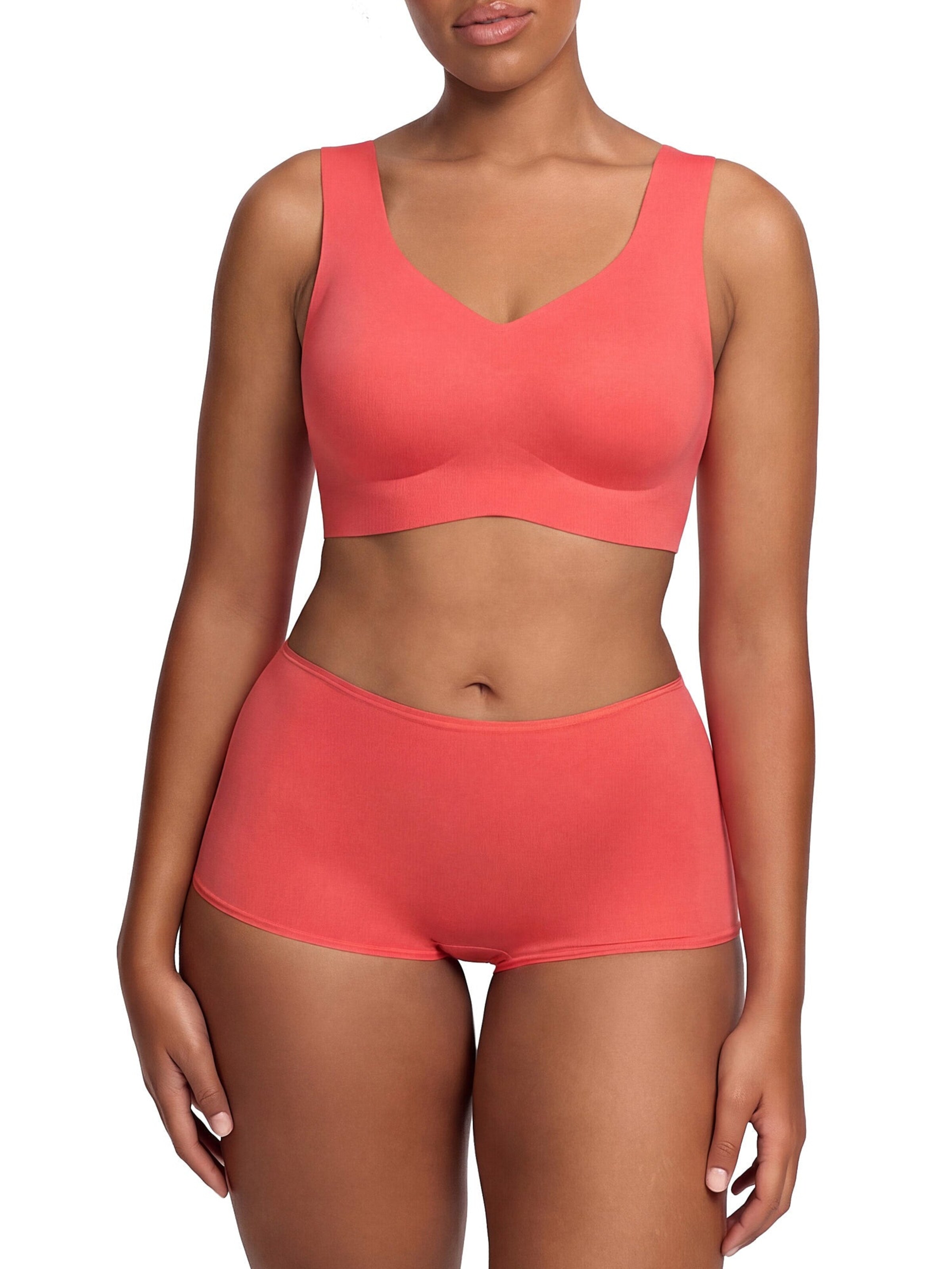 cfab by creamy fabrics Minimiser Minimizer 'Comfort Minimizer Back Support BH' in Orange: front