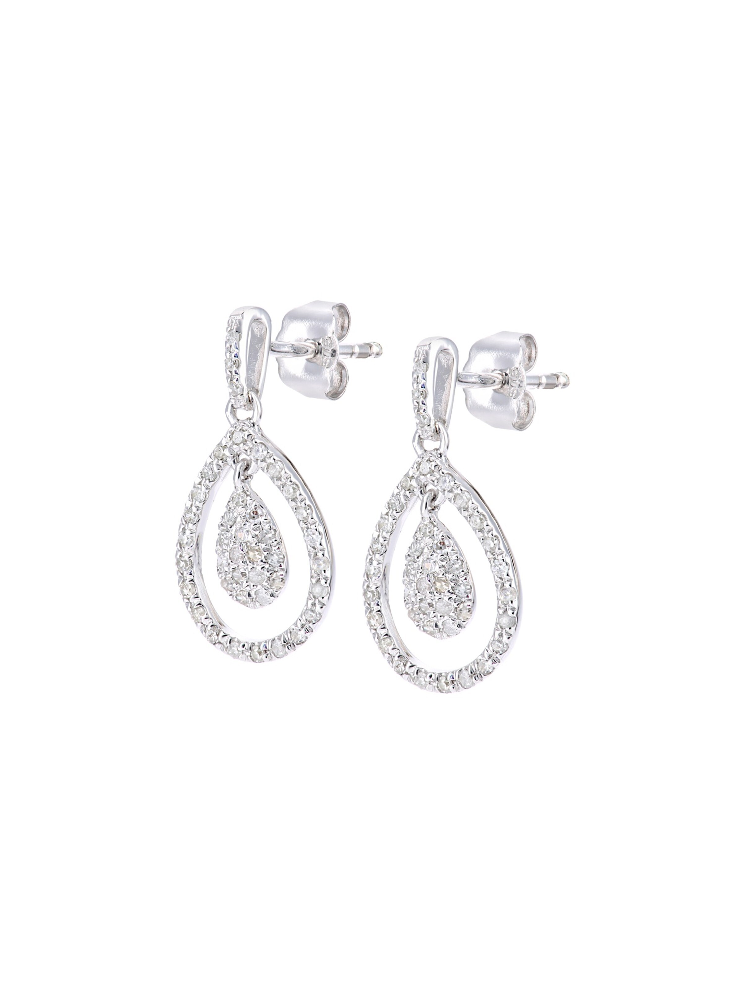 DIAMANT LETERNEL Earrings in Silver: front