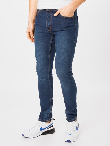 Denim Project Slimfit Jeans 'Mr. Red' in Blauw: voorkant