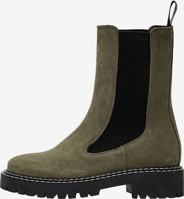 Bianco Chelsea Boots 'GUNNA' in Green: front