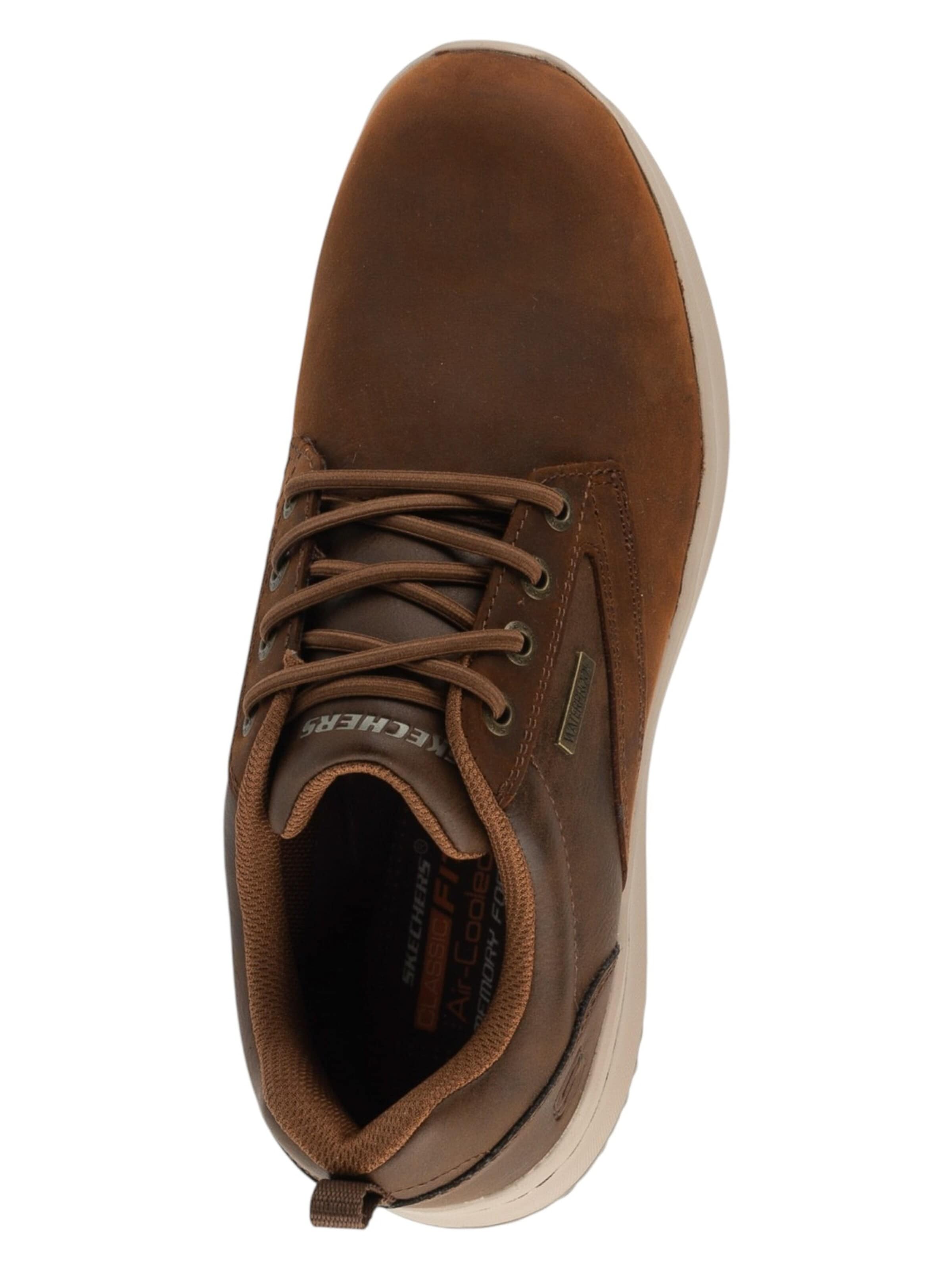 SKECHERS Sportlicher Schnürschuh 'Skechers Delson Antigo'‌‌‌‌ in Braun
