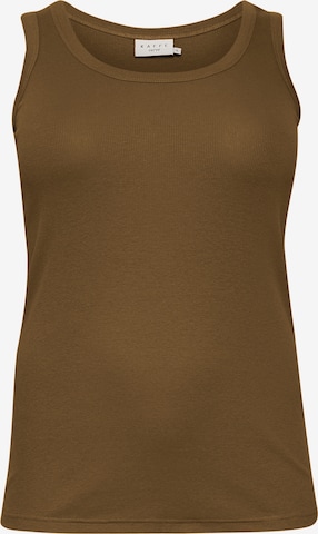 KAFFE CURVE Top 'Carina' in Bruin: voorkant