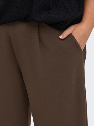Wide Leg Pantalon à pince 'CARSTILLA' ONLY Carmakoma en marron