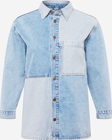 ONLY Carmakoma Prehodna jakna 'ROSA' | modra barva: sprednja stran
