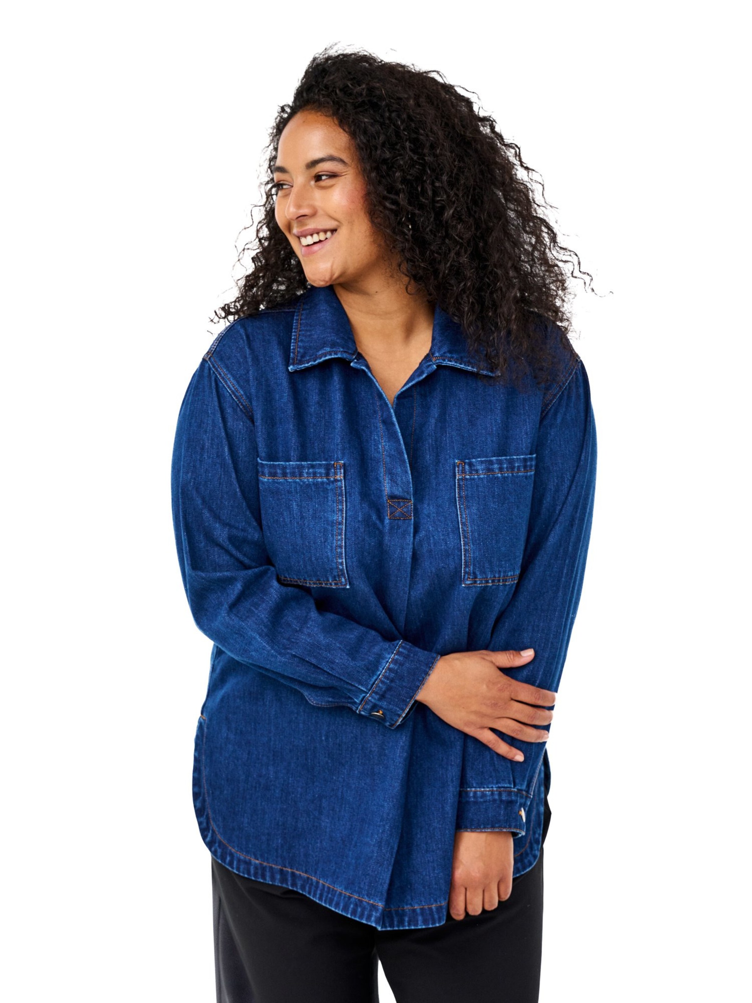 Zizzi Pluus, värv sinine