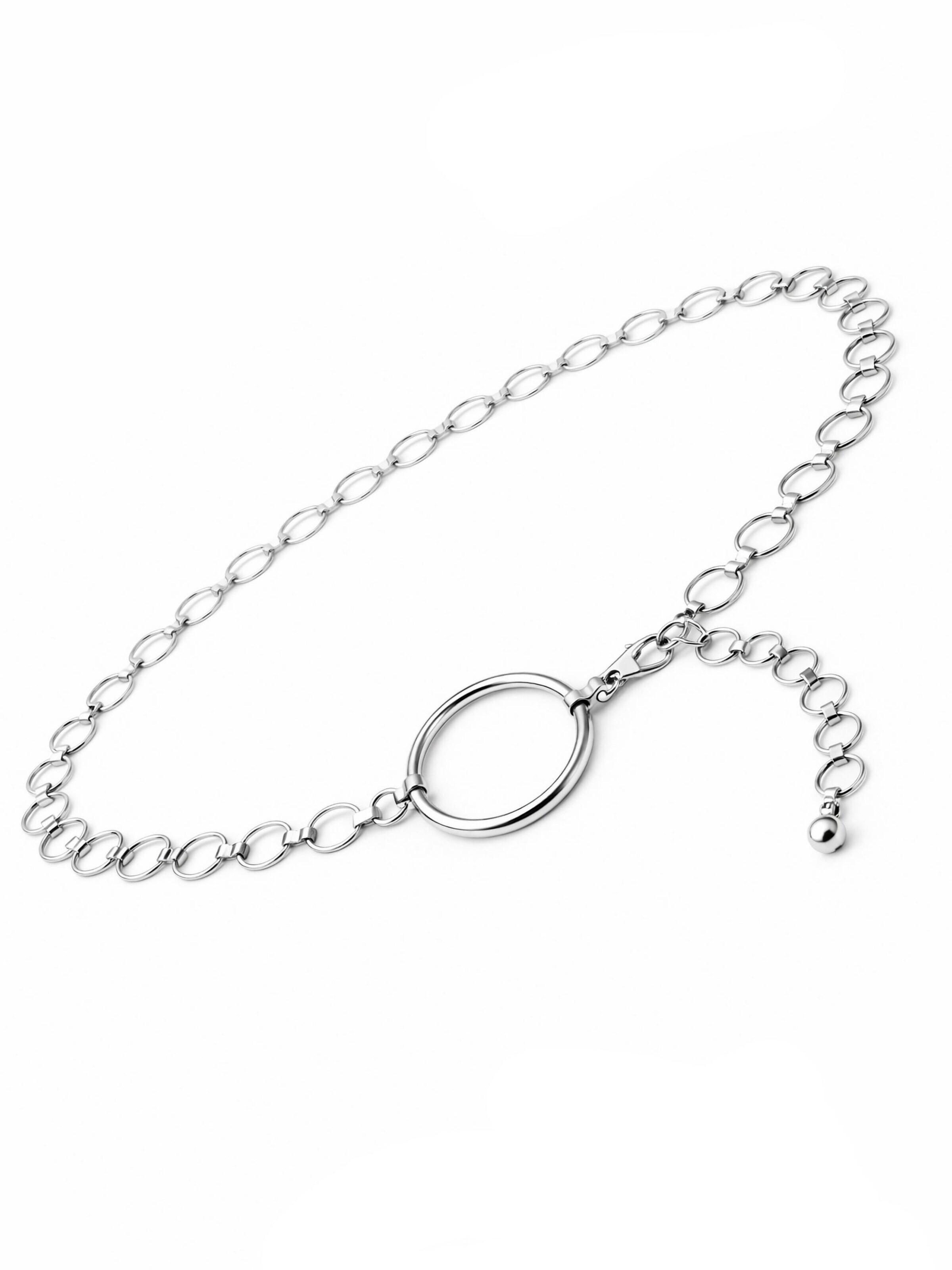 COLLEZIONE ALESSANDRO Belt 'Circle' in Silver