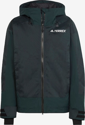 adidas Terrex Outdoor jacket ' TERREX 2-Layer' in Green: front