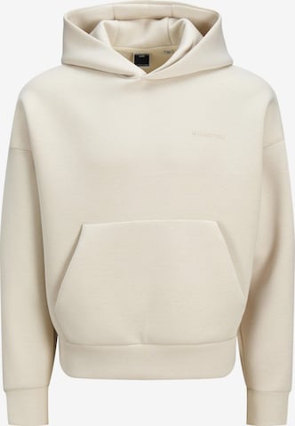 JACK & JONES Sweatshirt 'JCOKINETIC' in Beige: voorkant