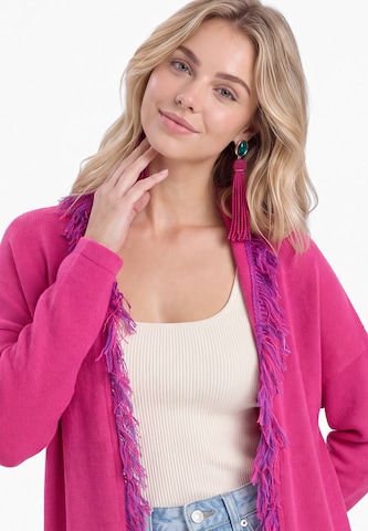 IZIA Gebreid vest in Roze