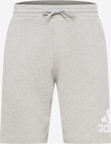 ADIDAS SPORTSWEAR - Regular Calças de desporto 'Essentials' em cinzento: frente