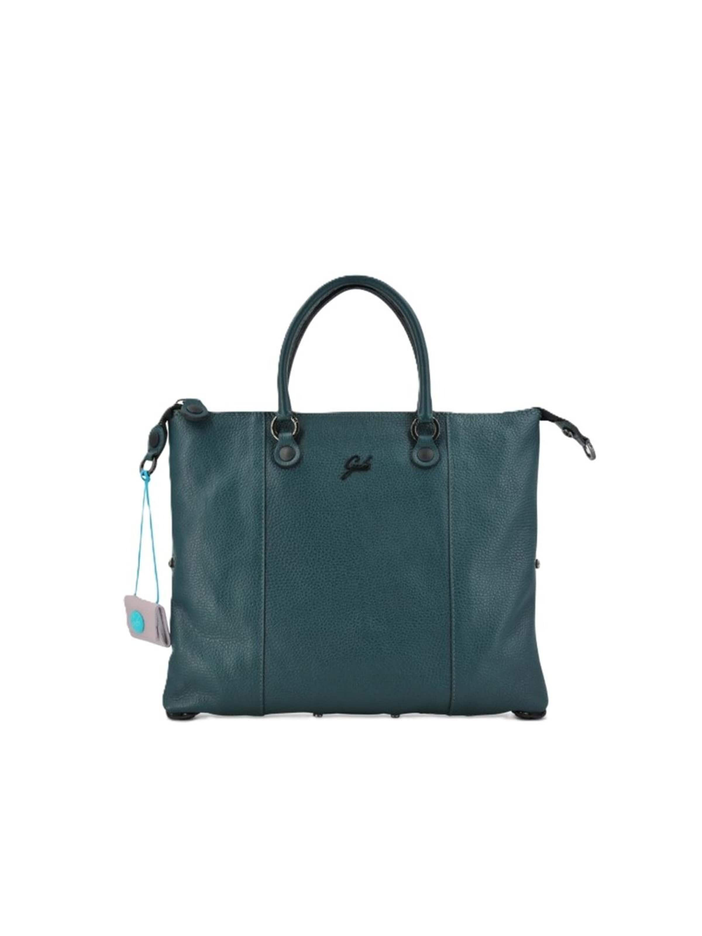 Borsa a spalla 'G3 plus bull black M' di Gabs in verde: frontale