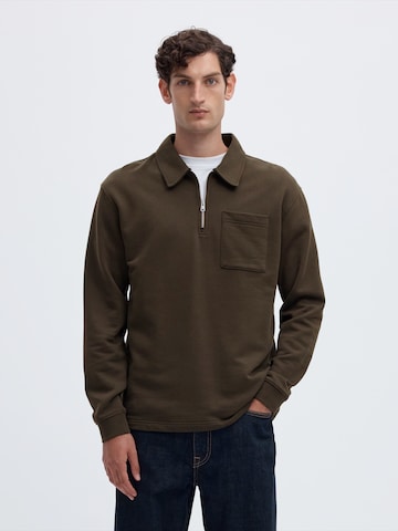 SELECTED - Sudadera 'SLMScott' en marrón: frente