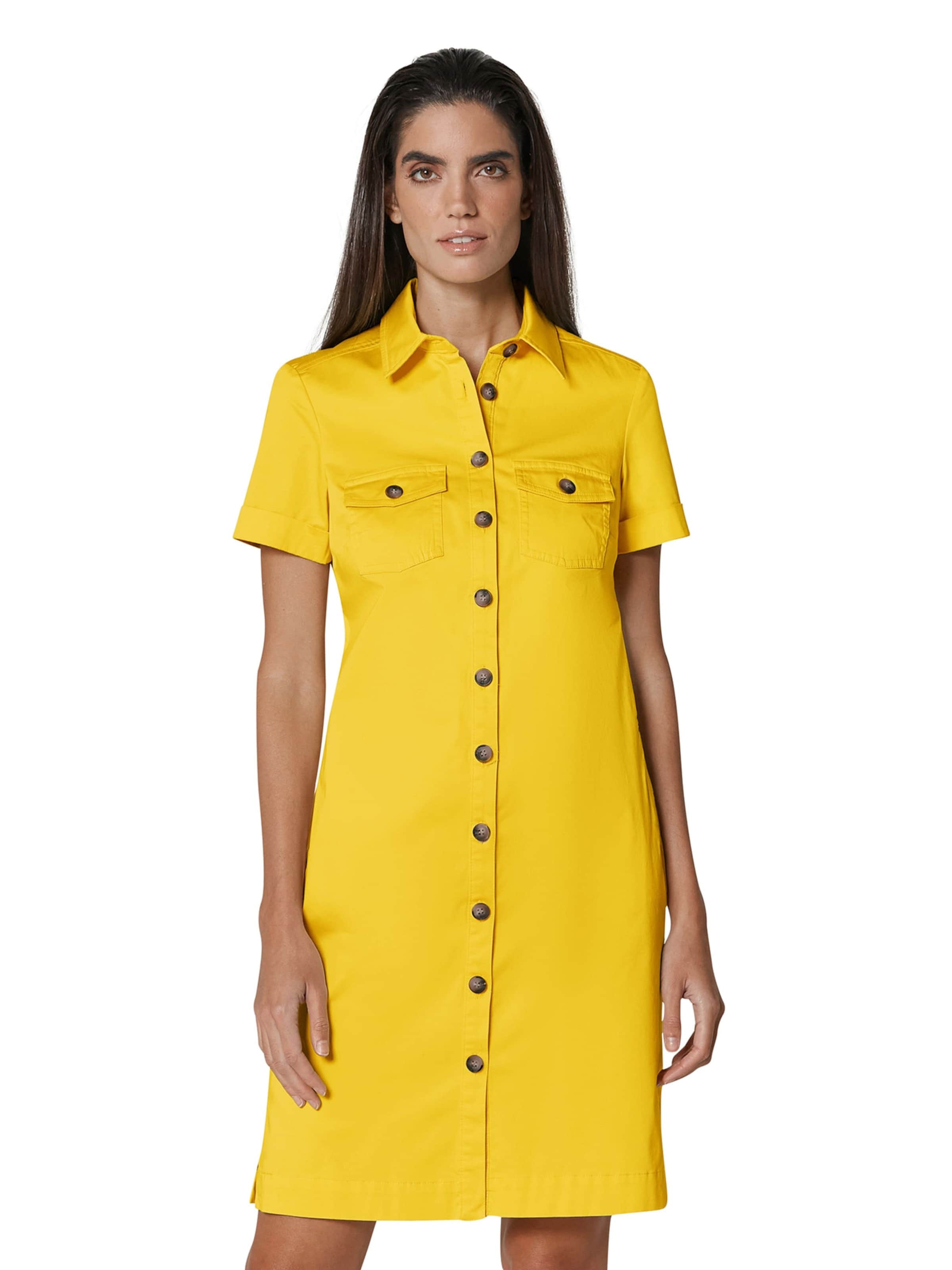 MADELEINE Blusenkleid in Gelb: Vorderseite