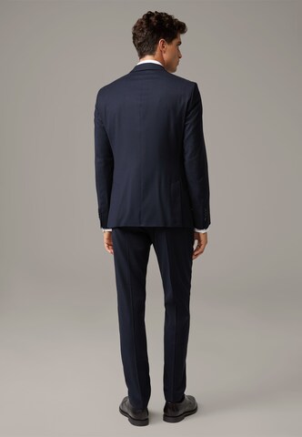 STRELLSON Slimfit Anzug 'Caleb-Madden' in Blau