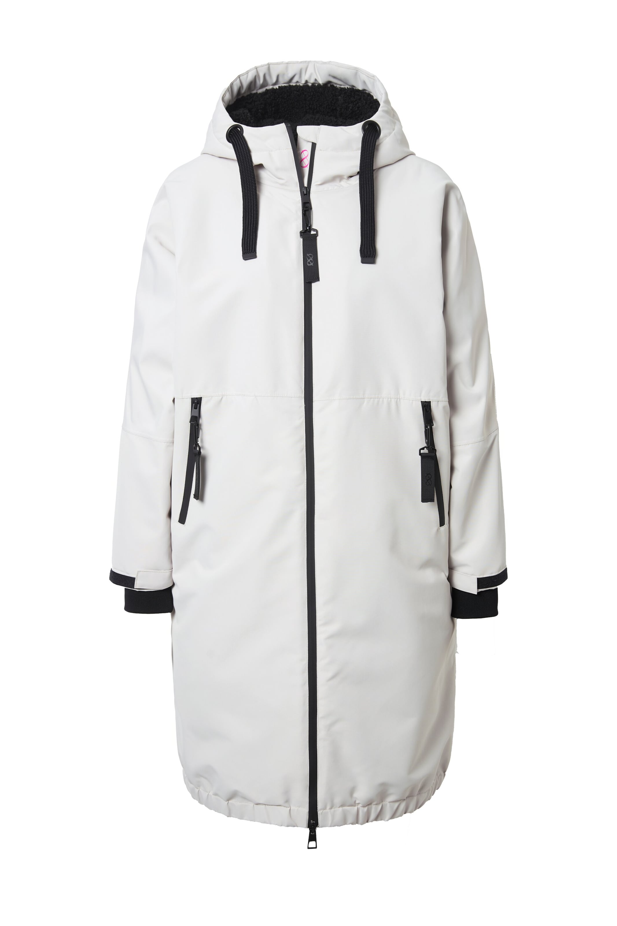 LAURASØN Functionele mantel in Wit: voorkant