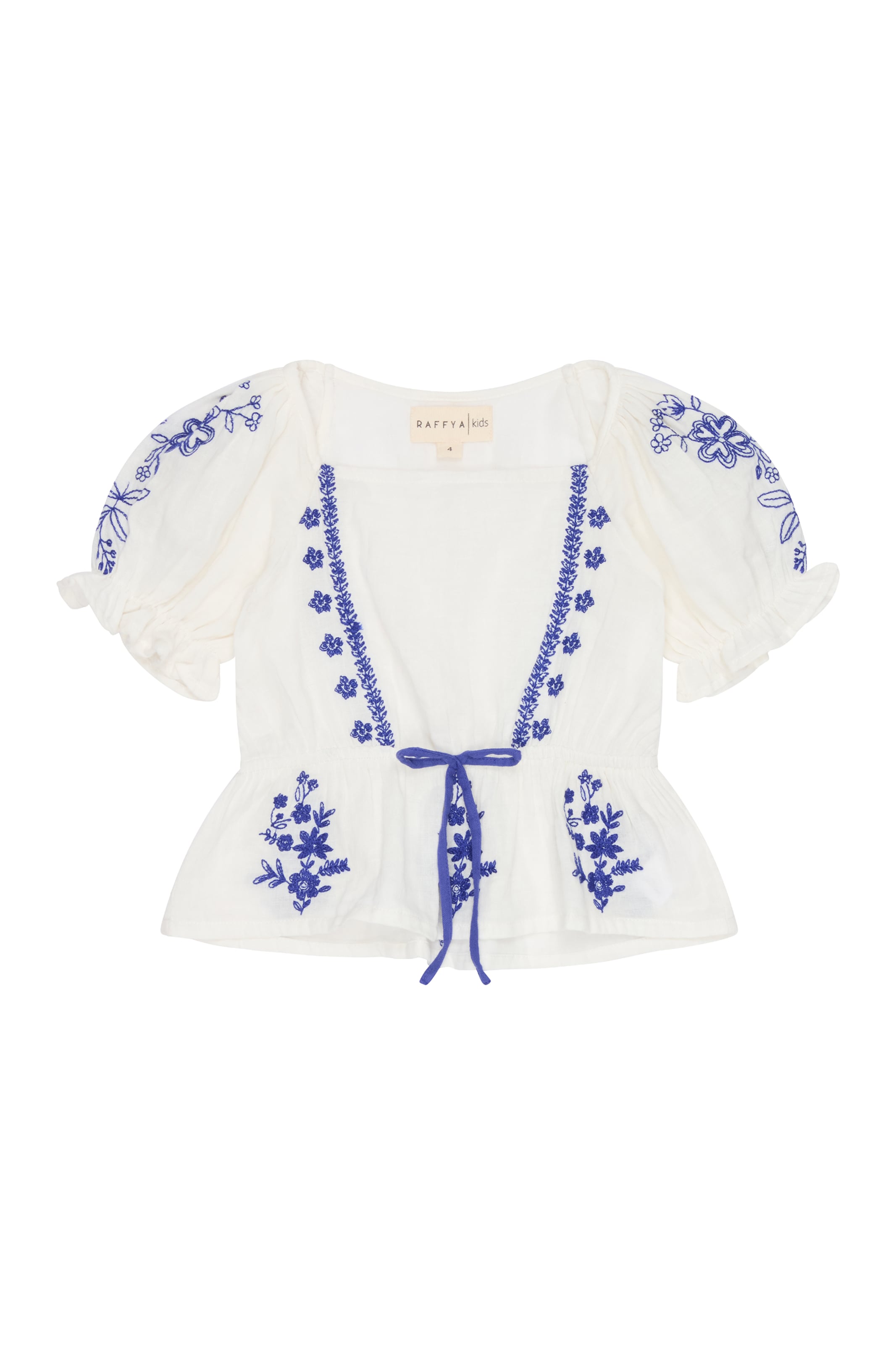 RAFFYA Bluse in Weiß: Vorderseite