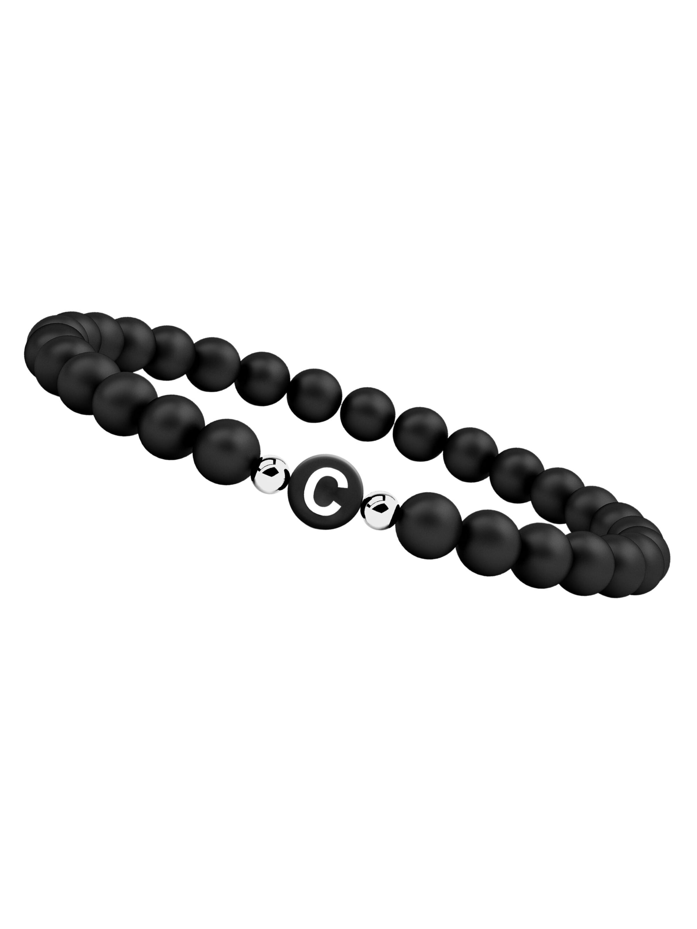 Bracelet GOOD.designs en noir : devant