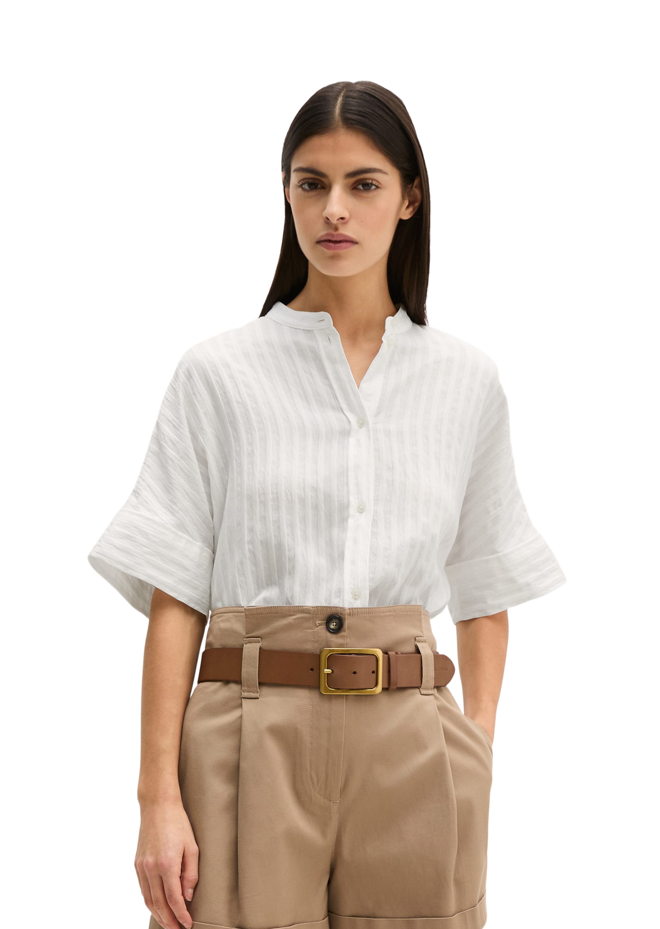 Marc O'Polo Blouse in Beige: voorkant