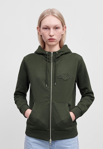 GANT Bluza rozpinana w kolorze zielony