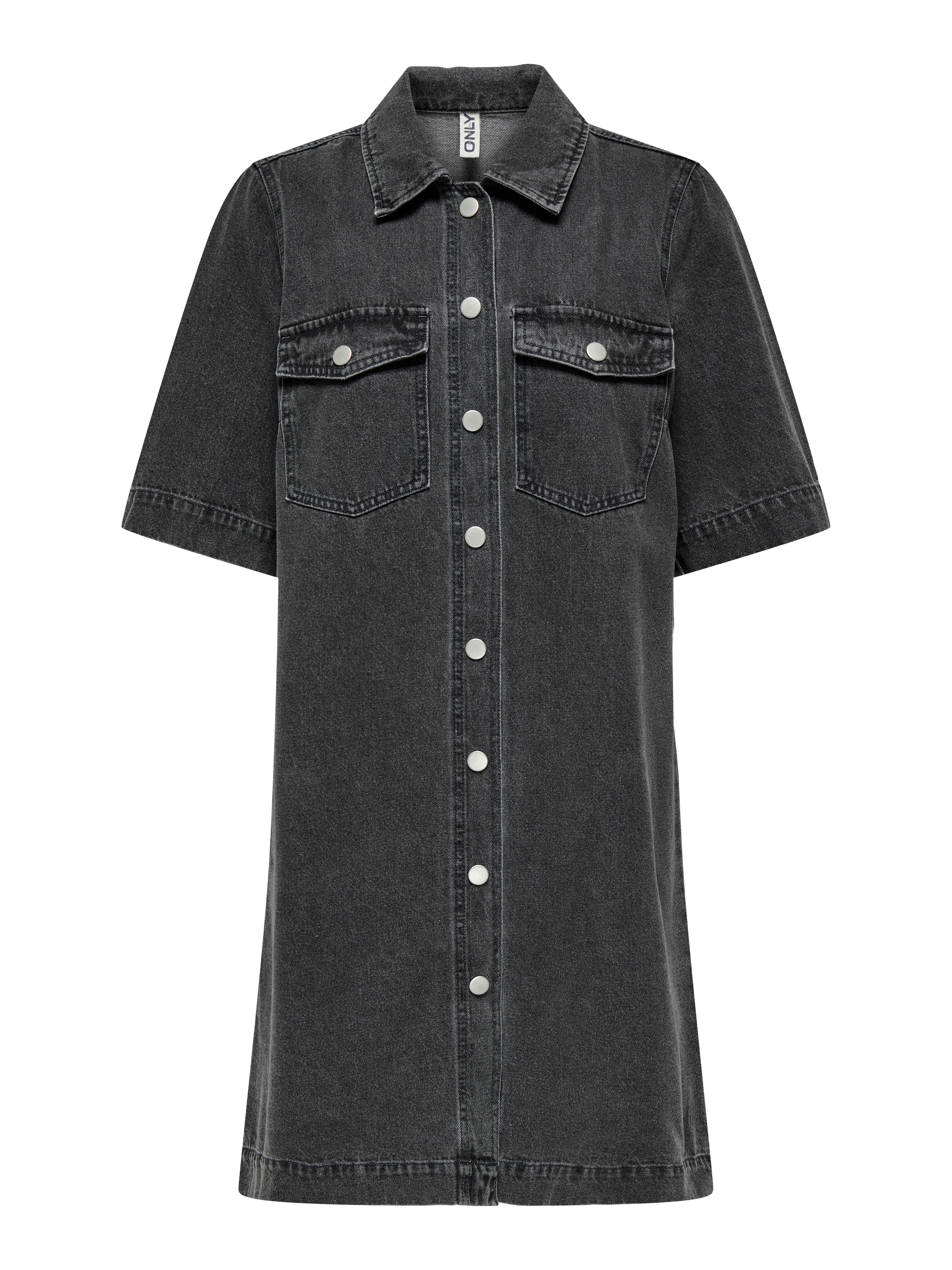 Abito camicia di ONLY in nero: frontale