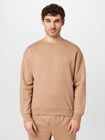 BURTON MENSWEAR LONDON Sweatshirt i beige: framsida