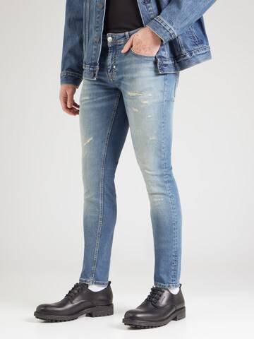 Coupe slim Jean ANTONY MORATO en bleu : devant