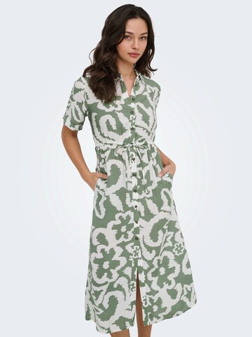 ONLY Košilové šaty 'ONLPERI' – zelená: přední strana