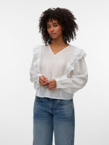 VERO MODA Bluse 'VMBliss' i hvid: forside