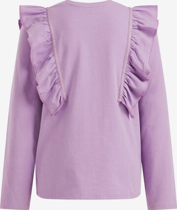 T-Shirt WE Fashion en violet : devant