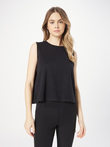 Aim'n Sporttop in Schwarz: Vorderseite