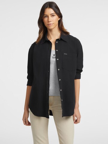 GUESS JEANS Bluse in Schwarz: Vorderseite