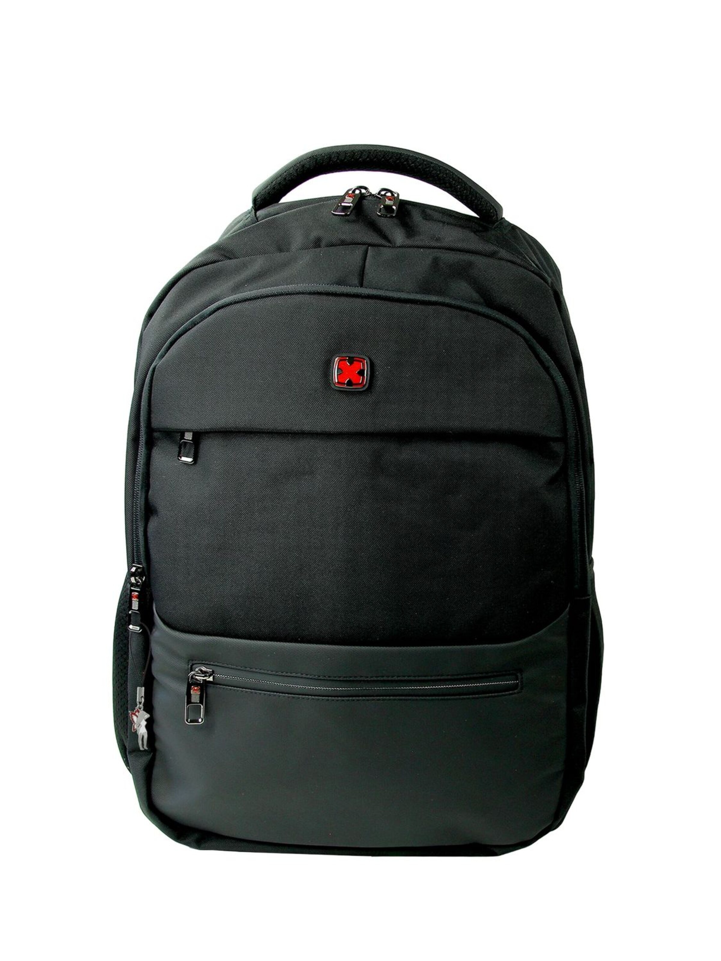 Travel N Meet Backpack in Black: front
