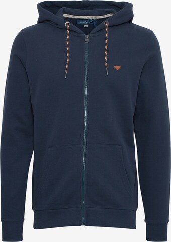 BLEND Zip-Up Hoodie in Blue: front