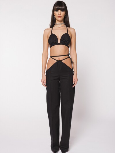 CACTUS THE BRAND Broek 'Cactus the Brand, Pantaloni cu croiala ampla, Lila, M' in 38 in de kleur Zwart, Productweergave