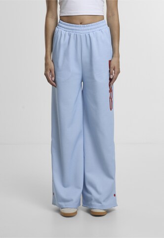 Dangerous DNGRS Wide Leg Hose 'Cold' in Blau: Vorderseite