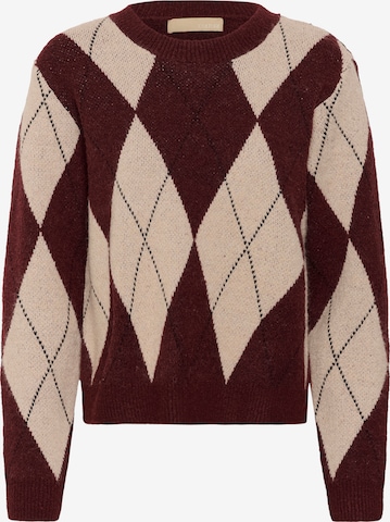 Pullover 'Uargyle' di CULTURE in rosso: frontale