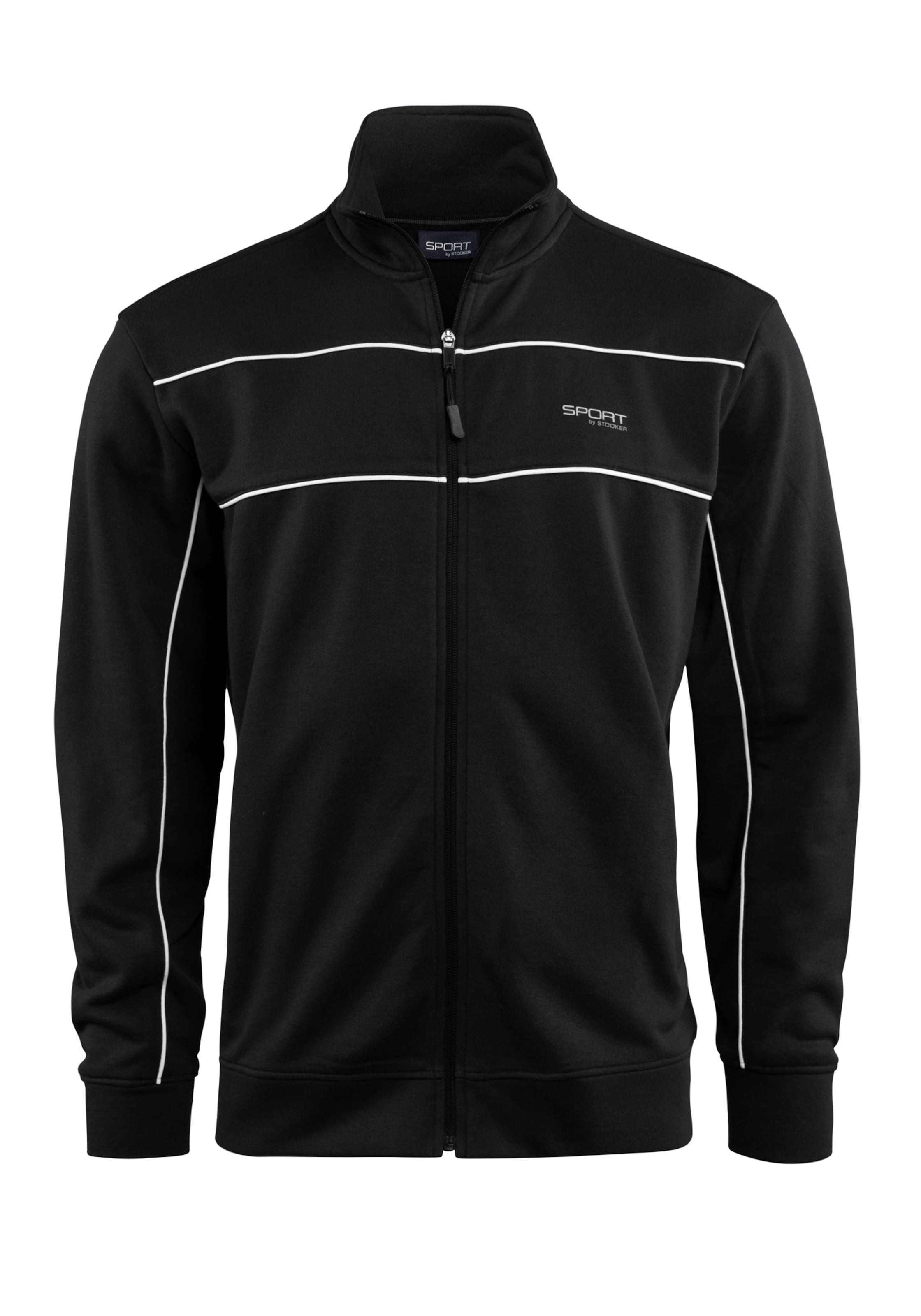 Stooker Men Zip-Up Hoodie 'SIDNEY' in Black: front