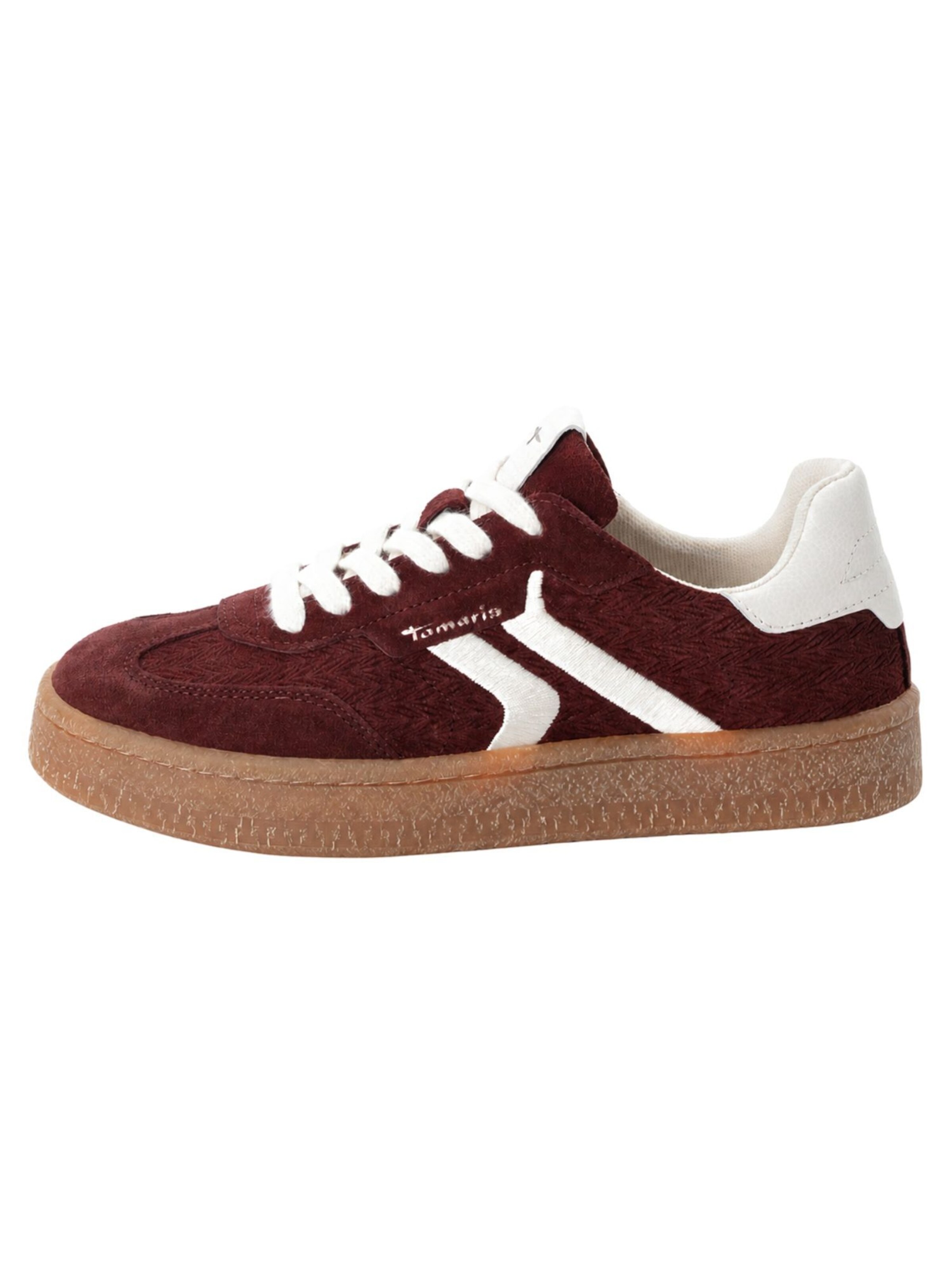 Baskets basses Tamaris en rouge