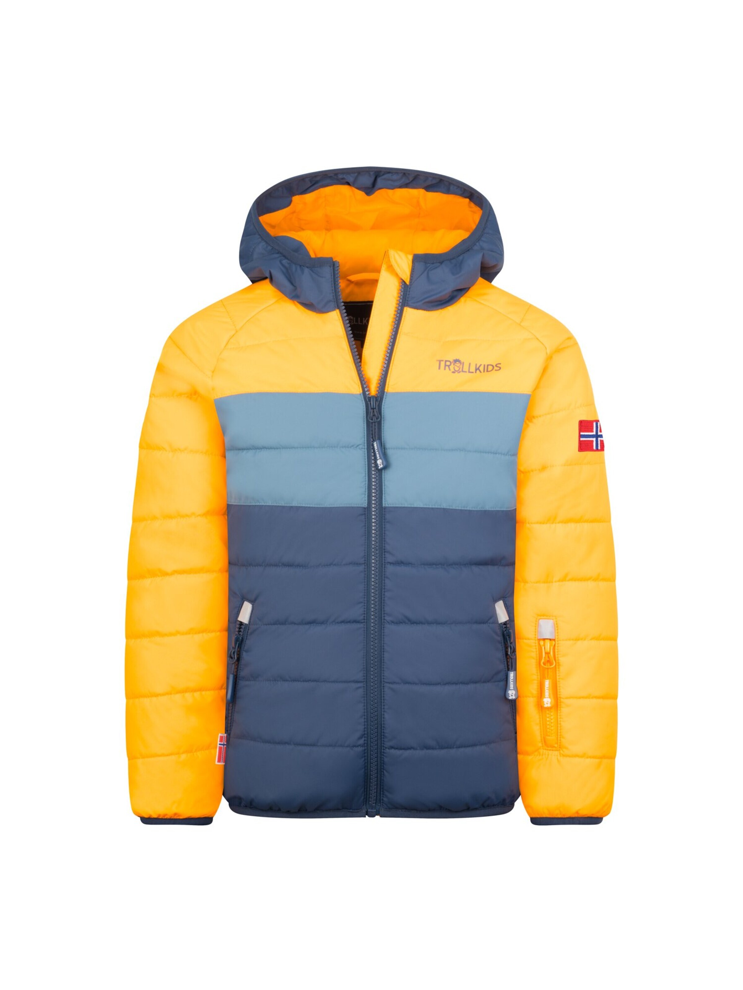 TROLLKIDS Winter Jacket in Orange: front