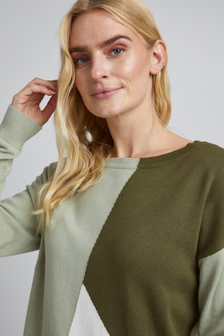 Fransa Sweater 'FREMBLOCK 1' in Green