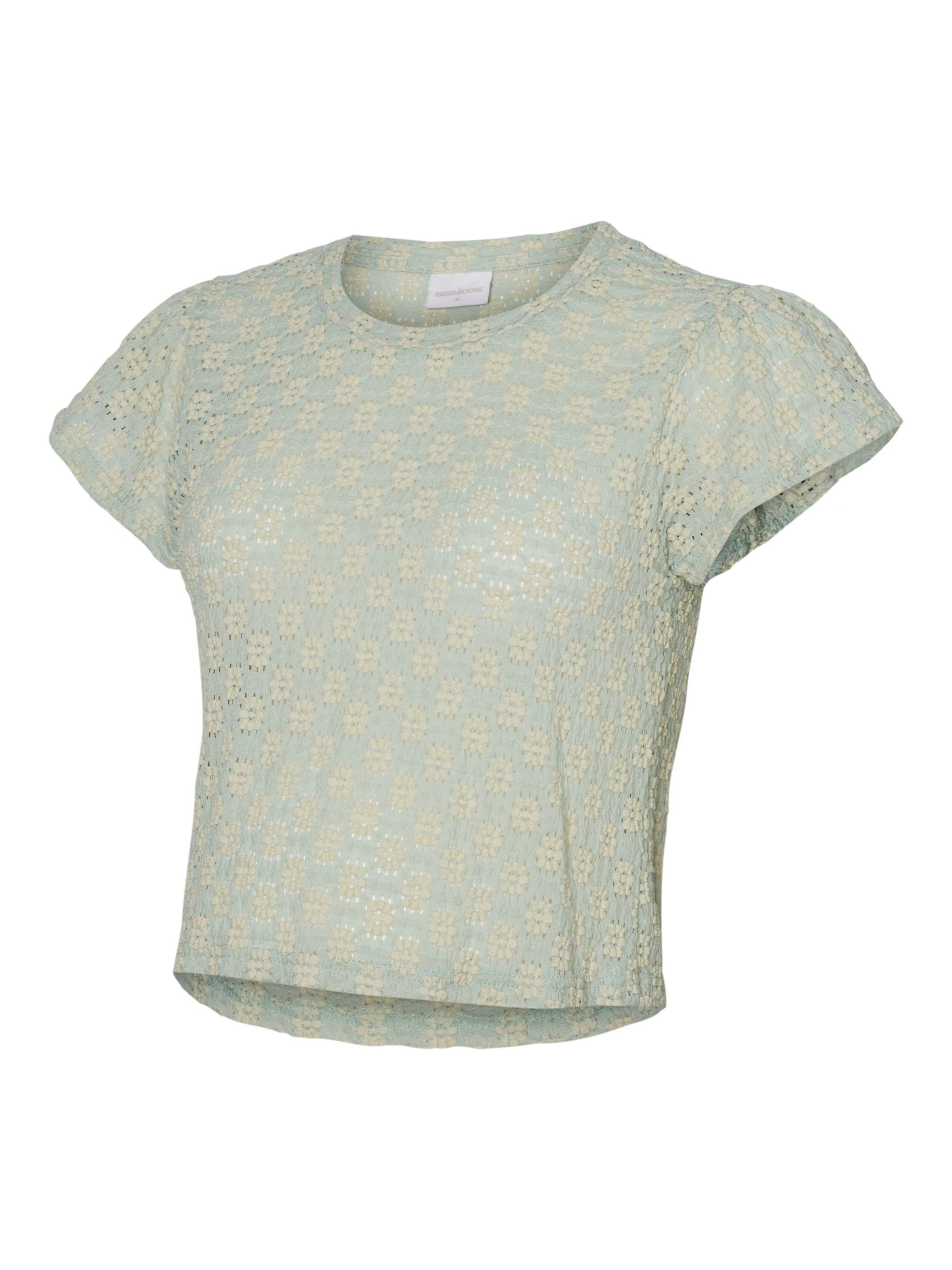 MAMALICIOUS Shirt in Groen: voorkant