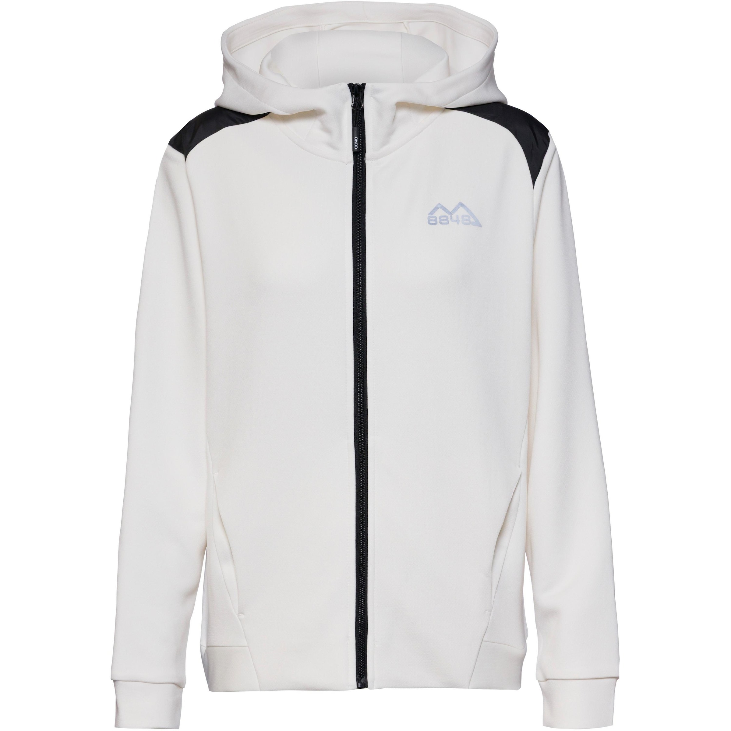 8848 Outdoor Athletic Fleece Jacket in White: front