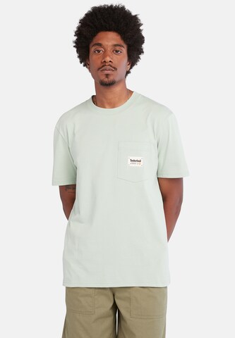 TIMBERLAND - Camiseta en verde: frente