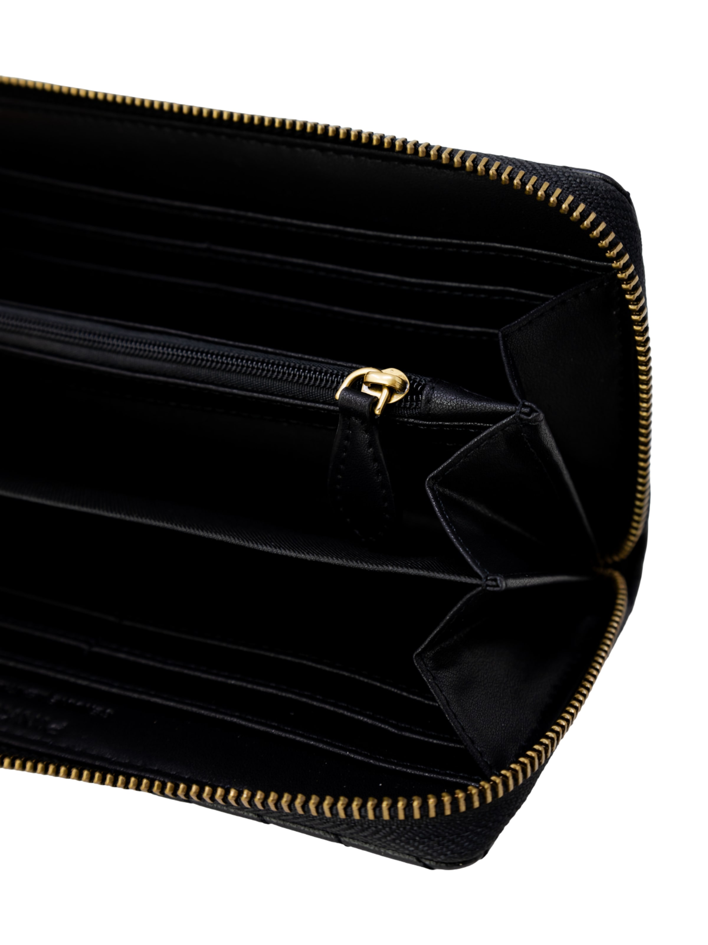 PINKO - Cartera 'RYDER ZIP AROUND SHEEP NAPPA CHEVRON 100250 A0GK' en negro
