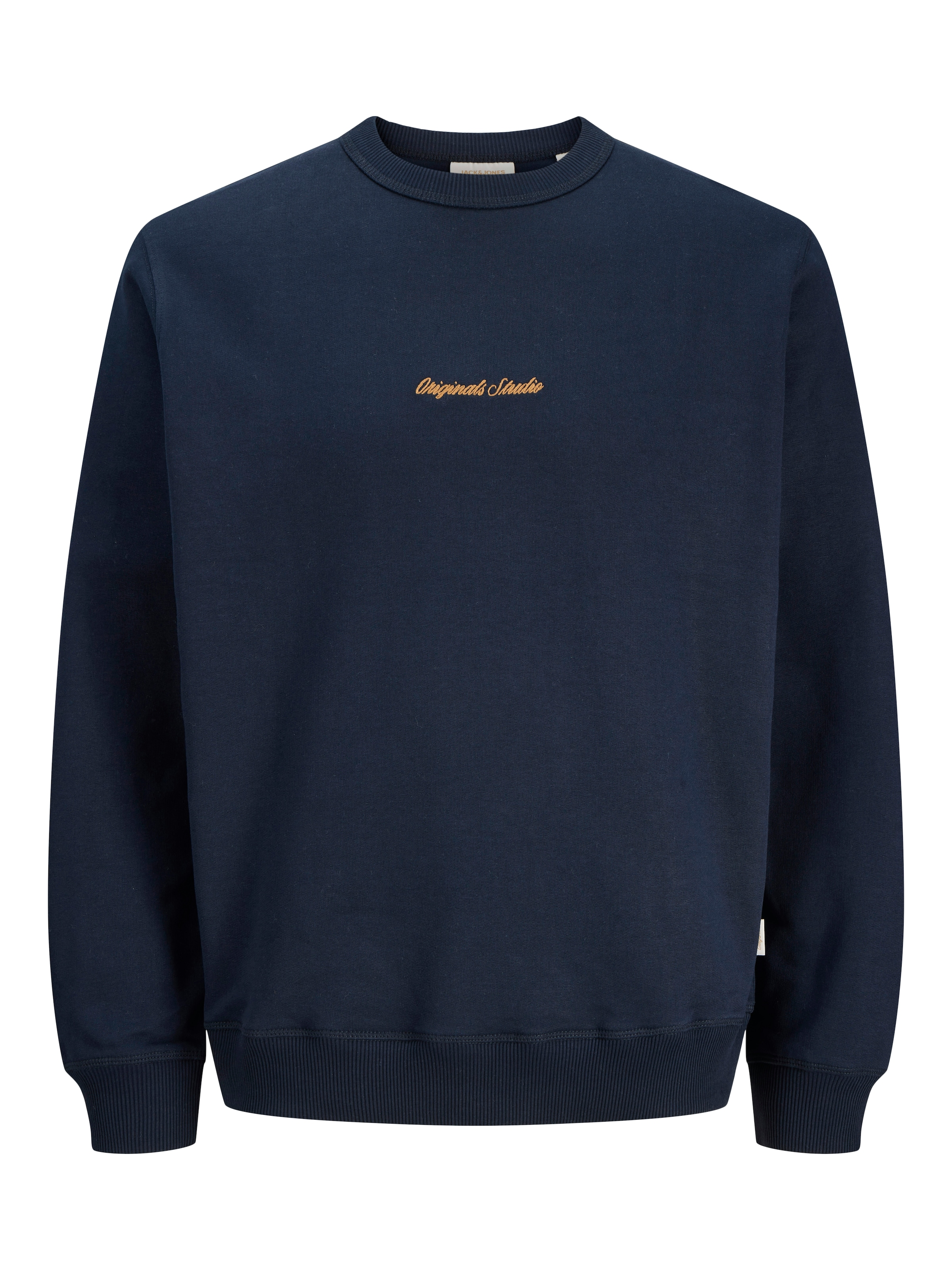 JACK & JONES Sweatshirt 'JORNorrebro' in Night blue / Orange, Item view