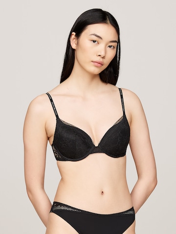 TOMMY HILFIGER Push-up Bra in Black: front