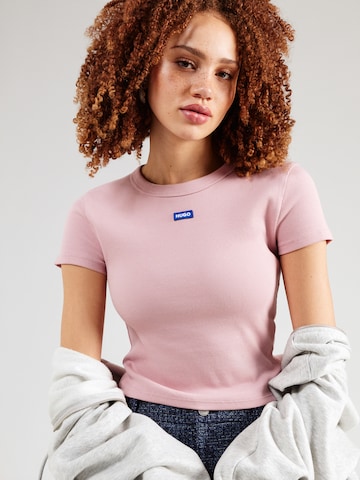 HUGO Póló - rózsaszín: elől