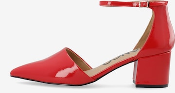 Escarpins 'DEVIDED' Bianco en rouge : devant